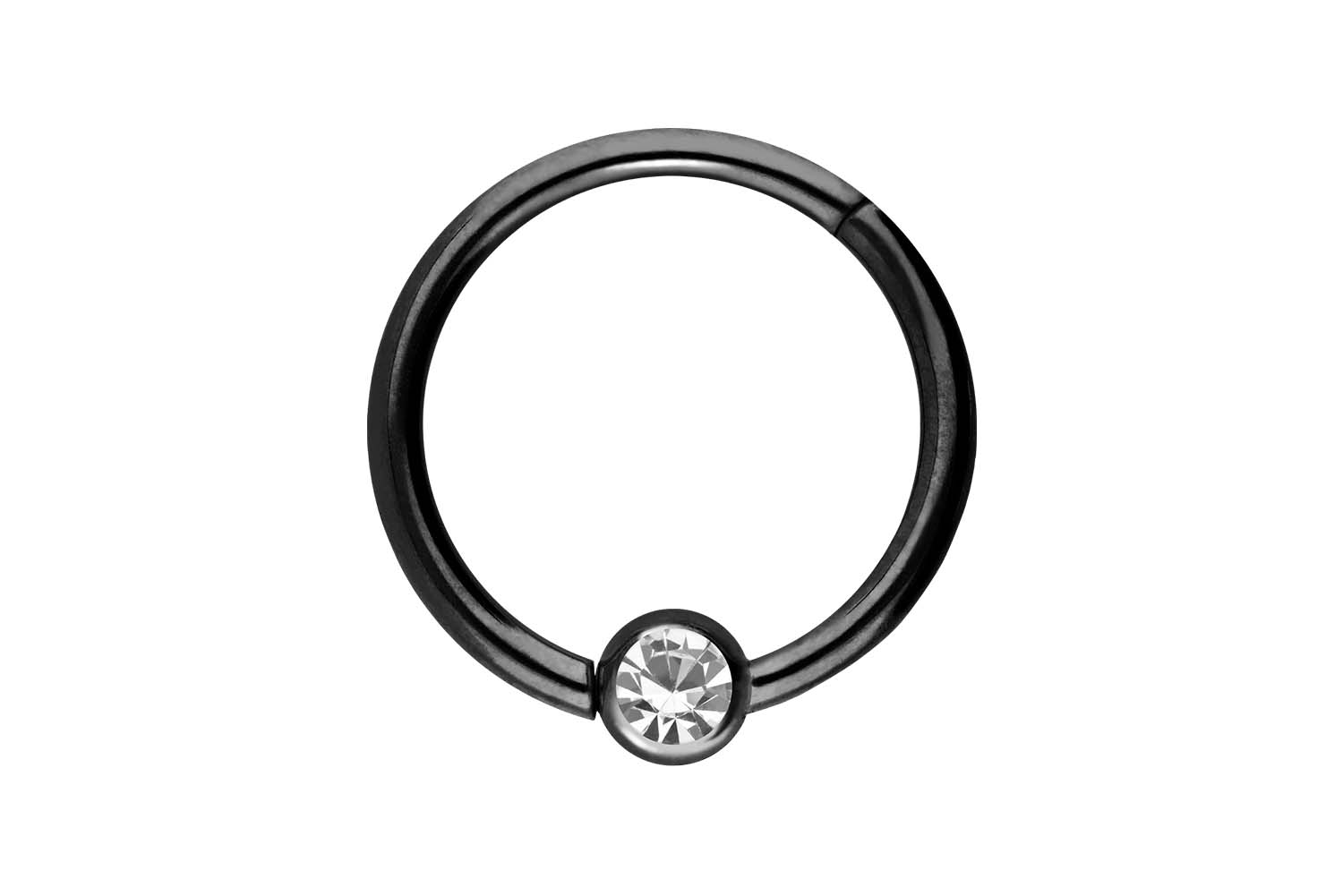 Chirurgenstahl Segmentring Clicker Piercing KRISTALL ++SALE++